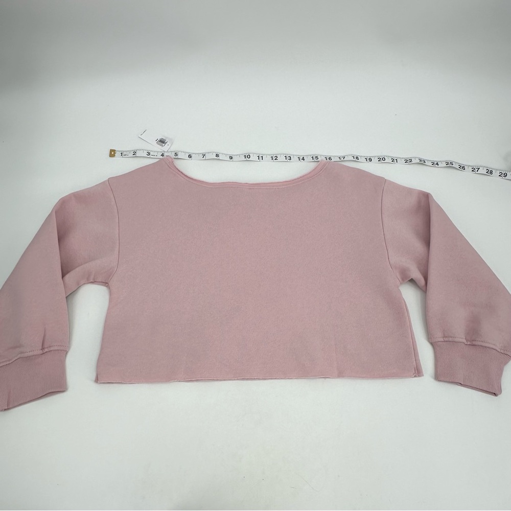 Old Navy Sweatshirt Girls M 8 Kids Boatneck Kids Cat Graphic Loose Fit New - Picture 8 of 8